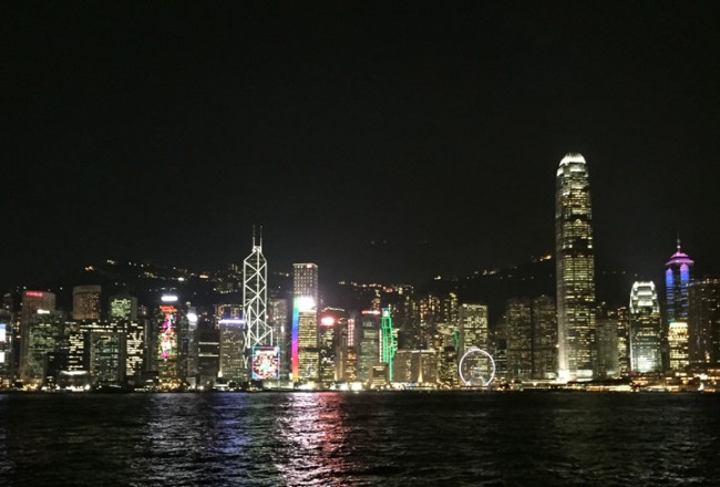 La skyline de Hong Kong vue de Kowloon
